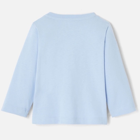 JACADI PARIS • Light Blue French Tricolor Rooster Long Sleeve Shirt - Picture 2 of 10